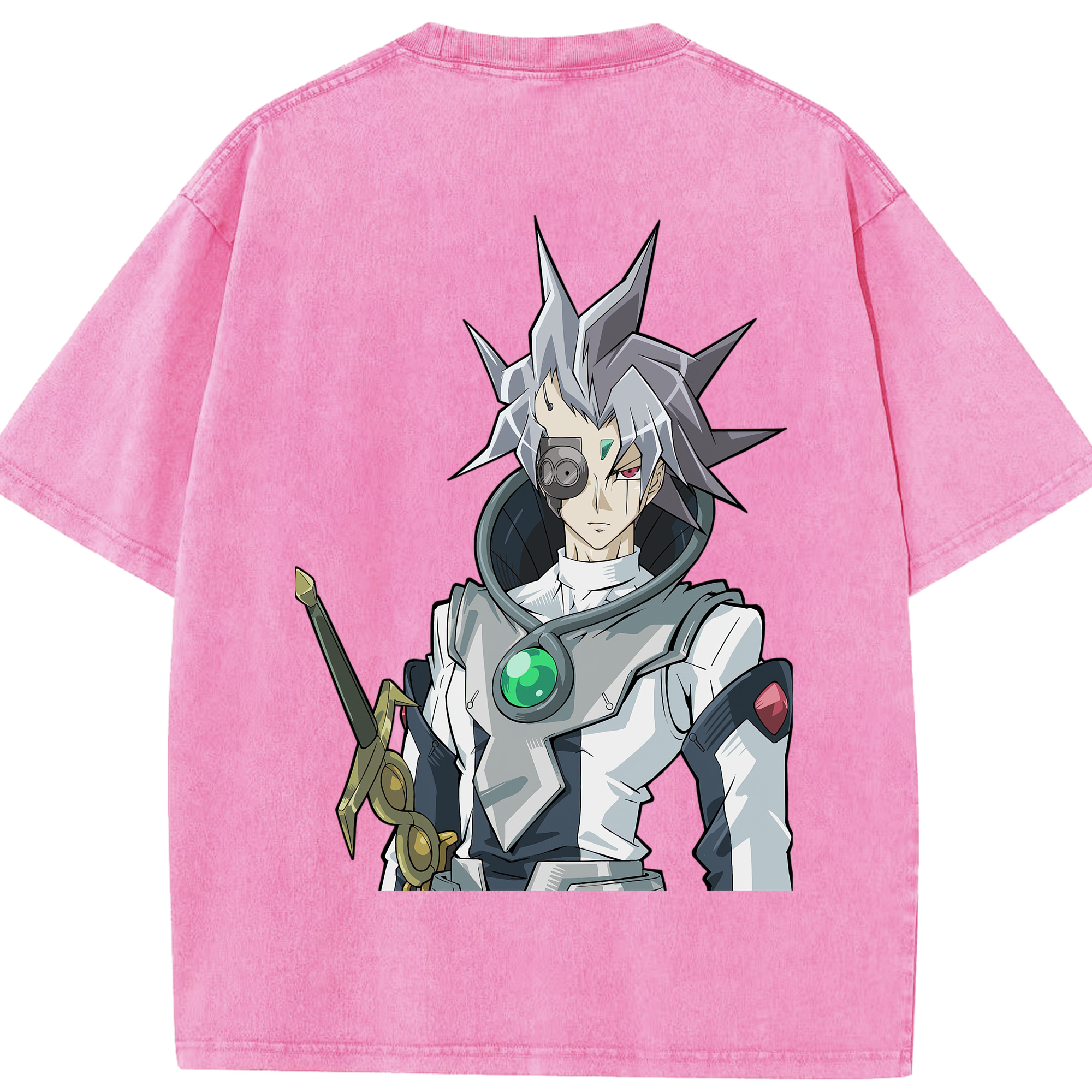 （画像用） 遊☆戯☆王 Yu-Gi-Oh! 綿100% ヴィンテージ風 半袖Tシャツ（背面プリント）